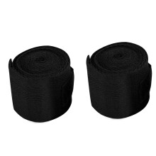 2PCS/Set 2.5m Cotton Bandage Hand Wraps for Boxing Kickboxing Muay Thai (Black)