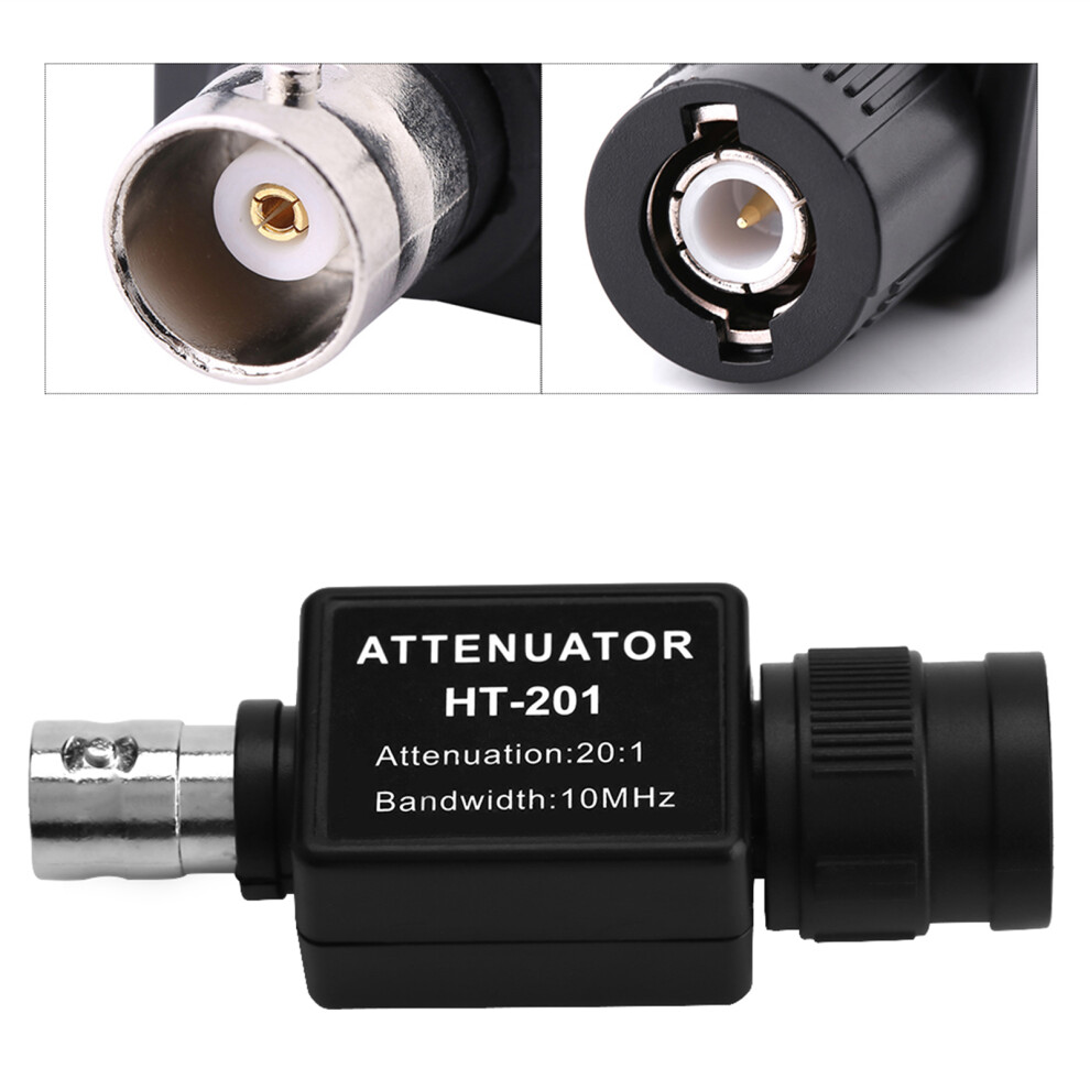 Ht201 Signal Attenuation 20:1 10Mhz Bandwidth Passive Attenuator For Oscilloscope 4901324342882