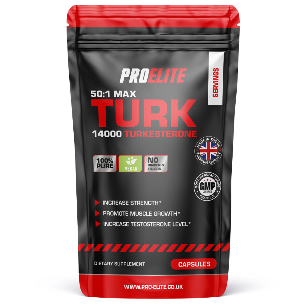 Proelite (180 Capsules) Turkesterone 14000Mg Testosterone Libido Recovery