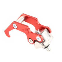 Aluminum Alloy Motorbike Motorcycle Helmet Bag Carry Holder Hanger Claw Shape Hook Red
