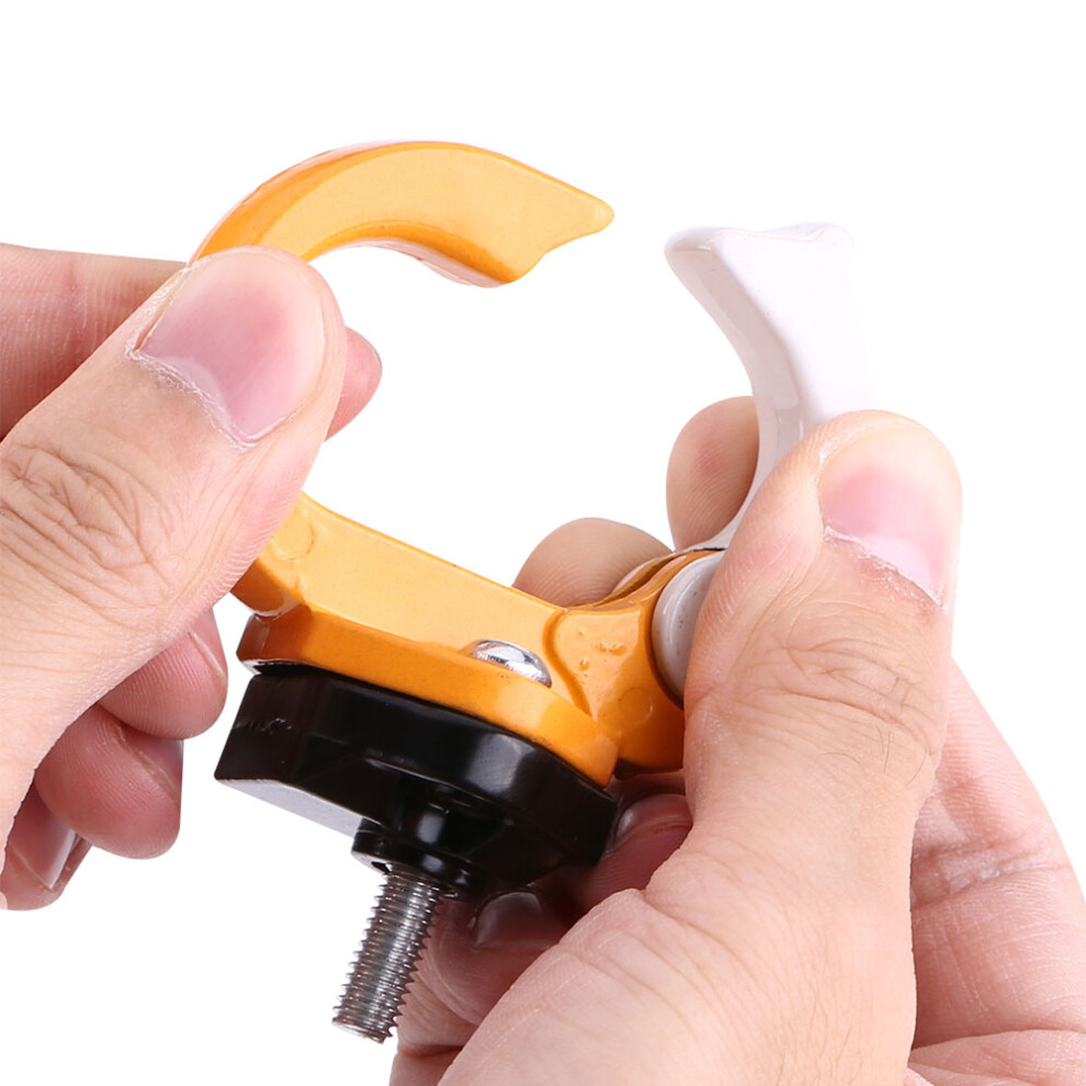 Universal Aluminum Alloy Motorcycle Helmet Bag Carry Holder Hanger Hook Claw Yellow 6931324343808
