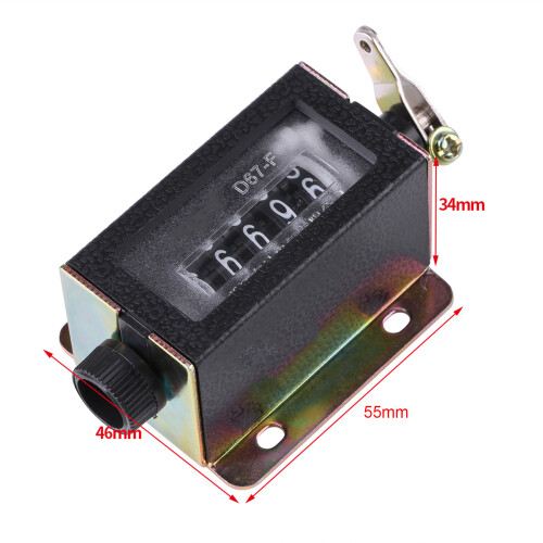 D67‑F 5 Digit Mechanical Resettable Manual Hand Pull Stroke Tally Counter 2