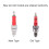 5Pcs Racing Spark Plug with Single Electrode for Scooter GY6 50CC 125CC 150CC 3