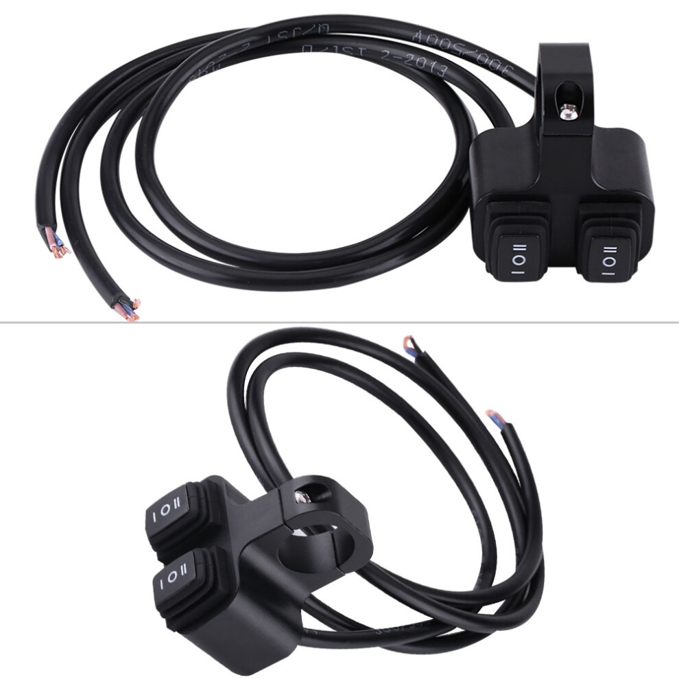 Cnc Aluminum Alloy Motorcycle Handlebar Mount Headlight Spotlight 3 Way On/Off Dual Switch 8791324345435