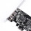PCI-E FireWire 1394b Controller-Karte mit Kabel, 800Mbps, 2 Anschlüsse 3