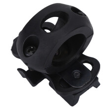 Portable Plastic Torch Mount Flashlight Holder Bracket for Fast Helmet (Black)