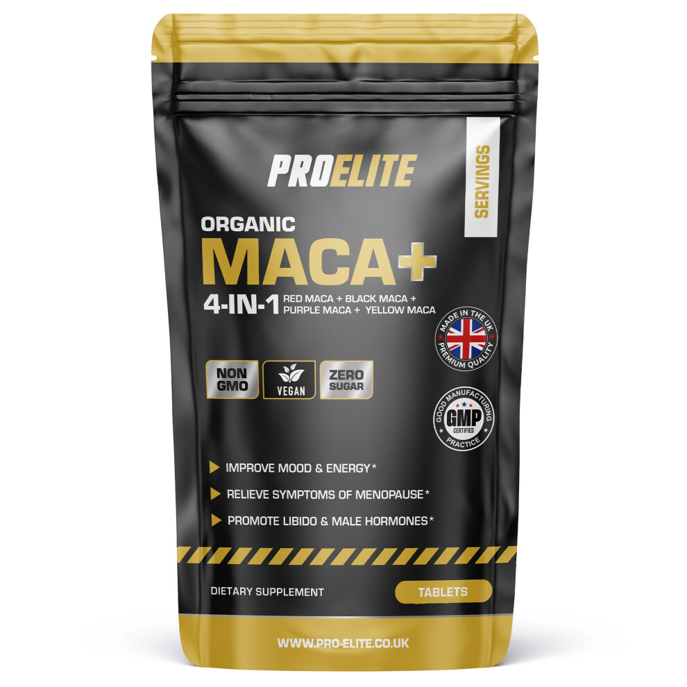 Proelite (60 Tablets) Maca Root Extract 500Mg Vegan Tablets Mood Health