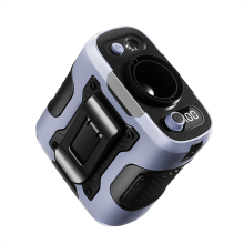 Ventilatore portatile da cintura ricaricabile da 6000 mAh, clip per collo e vita, con potente power bank e illuminazione per campeggio B