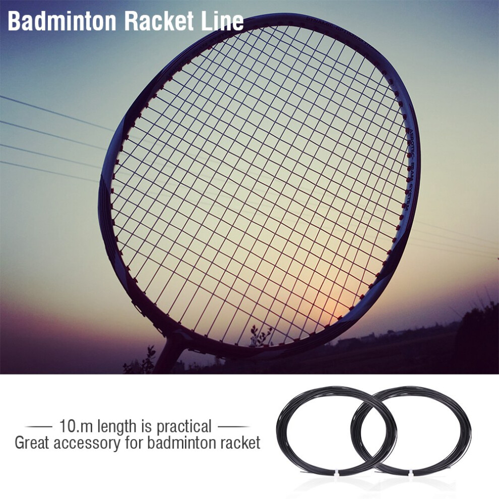 10m Durable Nylon High Flexibility Badminton Racket Racquet String Line(Black)-image-OPC-PHWK7QT-NEW