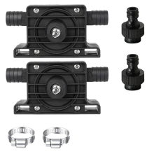 Pacote com 2 bombas d'água para furadeira elétrica manual, mini bomba de óleo portátil com mangueira, conectores rápidos, fluido autoescorvante