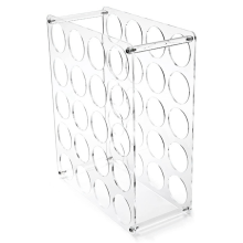 Suporte para rolo de vinil, organizador de armazenamento com 20 furos, suportes leves e resistentes para decoração de salas de papel e artesanato