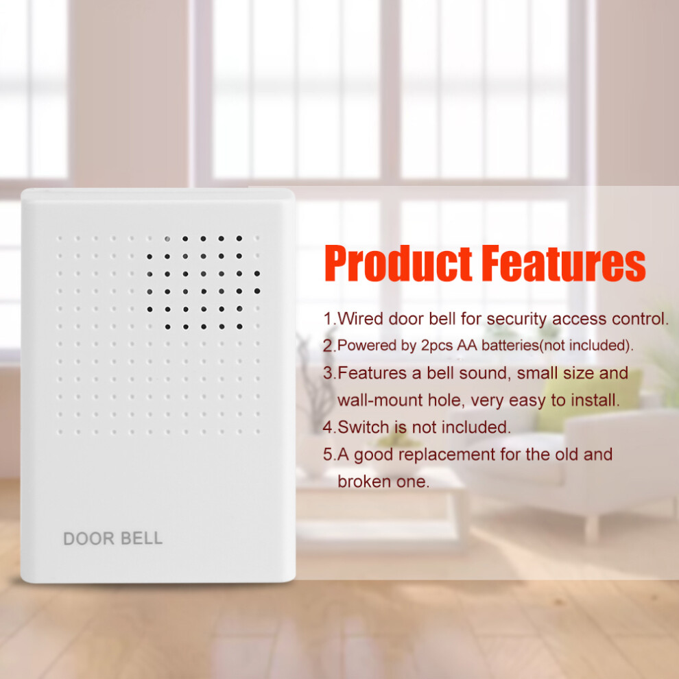 Welcome Guest Wired Doorbell Door Bell Alarm For Home Office Access Control System 8011324351237