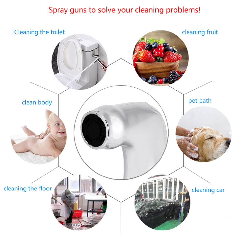 Hand Held Spray Nozzle Sprinkler Shower Head Bidet Tool Toilet Bathroom 4621324351867