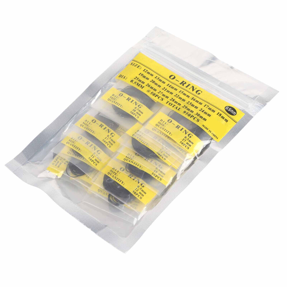 950Pcs Set 12Mm30mm Universal Rubber O Ring Watch Back Cover Seal Gaskets (0.5Mm) 5081324353312