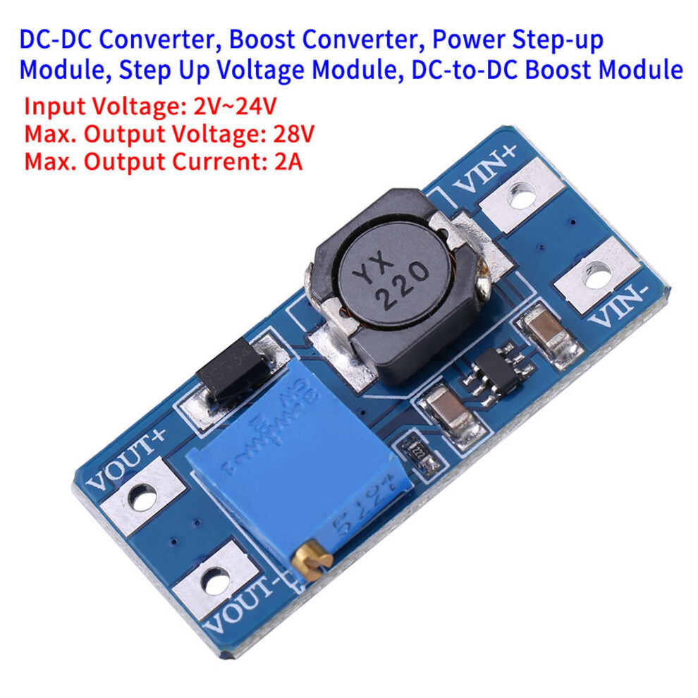 Dcdc Voltage Step Up Adjustable Boost Converter Power Supply Module 2A 5021324353592