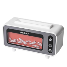 Umidificador de chama para lareira, difusor de aromas de 7 cores, umidificador sem água com desligamento automático para quarto, ioga e academia