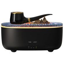 Difusor de óleo essencial de cachimbo 2 modos de névoa temporizador e desligamento automático sem água 7 cores LED alterado 200ml umidificador B