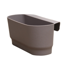 Vasos de plástico para flores, cestos e corrimãos de parede semicirculares adequados para varanda, cerca, jardim, áreas externas e internas B