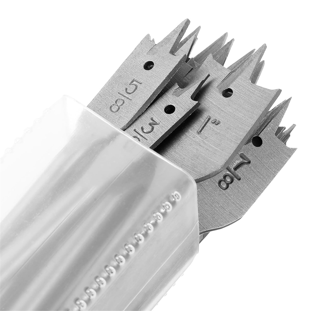 13-Piece Spade Drill Bit Sets, Alloy Steel Paddle Flat Bit, Wood Hole Cutter Fit For Woodworking, Assorted Bits 4851034600348