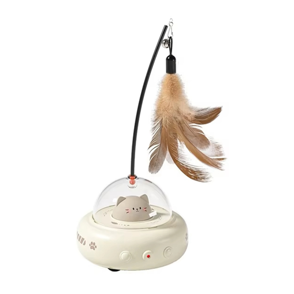 Giocattolo Elettrico Interattivo Per Gatti Con Bacchetta Teaser Ricaricabile Con Sensore Per Animali Domestici-image