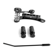 Ponte Vibrato Preta SG-03 para Guitarra Elétrica Tremolo Jazz com Sistema de Trava Dupla