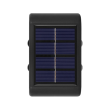 Luminária de parede solar para áreas externas, holofote para ambientes externos, lâmpada decorativa quente