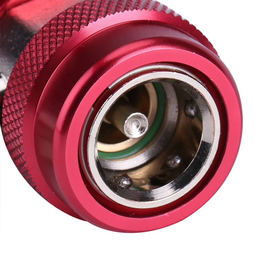 R134a/C Low High Quick Connector Air Conditioning Coupler Adapter Extractor Valve Core (Red) Red 7601324354836