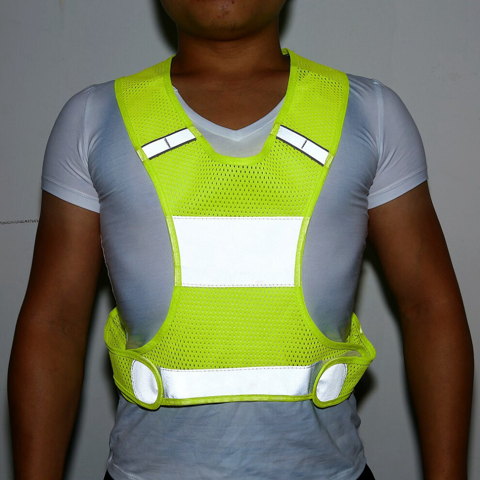 Adjustable High Visibility Reflective Safety Vest Night Running Cycling Security Clothing L 7891324355135