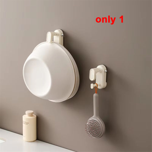 Suction Cup Washbasin Hook - Detachable, Adjustable Wall-Mounted Basin Rack for Bathroom & Kitchen Storage 2