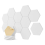Pacote com 12 painéis acústicos, 12 x 10 painéis autoadesivos hexagonais de 0,4 polegadas à prova de som, para quarto, casa, estúdio, branco 2