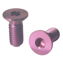 Parafusos para suporte de garrafa de bicicleta de titânio M5 x 12 mm, parafusos para gaiola de água de bicicleta, foto colorida