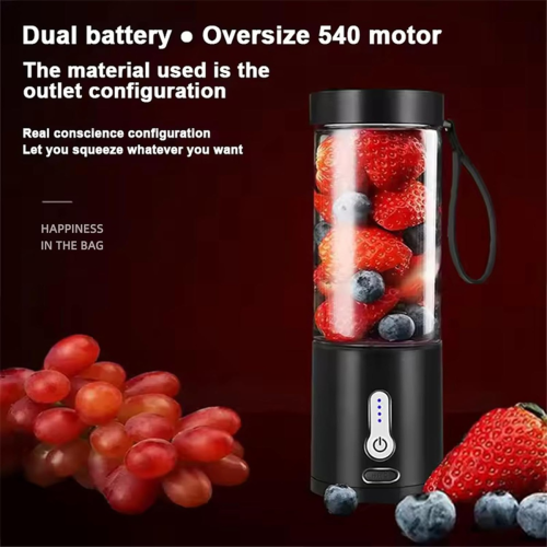 530ML Powerful Portable Blender, USB Type-C Rechargeable Fruit Mixer Machine Mini Juicer Blender Cup 2