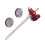 Verstelbare basdrumpedaalklopper van aluminiumlegering, percussie-instrumentaccessoires 3