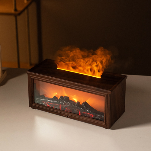 Aromatherapy Diffuser Simulation Fireplace with Dynamic Flame Effect Colorful for Home & Office B 2