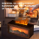 Aromatherapy Diffuser Simulation Fireplace with Dynamic Flame Effect Colorful for Home & Office B 5