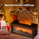 Aromatherapy Diffuser Simulation Fireplace with Dynamic Flame Effect Colorful for Home & Office B 4
