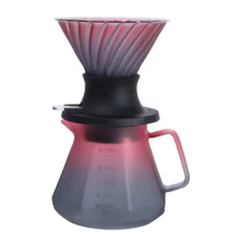 Filtro de café, cafeteira, coador, vidro borossilicato, conjunto para chá, alta qualidade, luxo, feito à mão