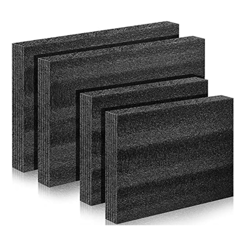4 Pcs Customizable Polyethylene Foam Packing Inserts for Cases Tool Black Sheet Packaging and Crafts 1