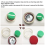 Cover Button Kit with 5 Different Size Buttons & Tools, DIY Fabric Maker, 100 Sets Tools 5