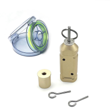 1 Set Outdoor Camping Alarm Trigger Perimeter Trip 360 Coverage Line Alarm,Desert Yellow