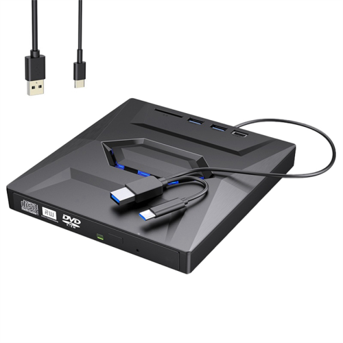 Externá mechanika CD, DVD, RW, USB 3.0 typu C, prenosná, super pre notebooky 1