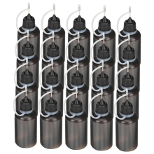 Frascos de cola 30ML/1Oz 24Pcs Frasco de ponta portátil Aplicador de boca pontiaguda Água com cola fina