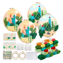 Kit de feltragem com agulha, kit de pintura em lã com agulhas, tapete de espuma, pano de feltro, moldura para decoração, instruções
