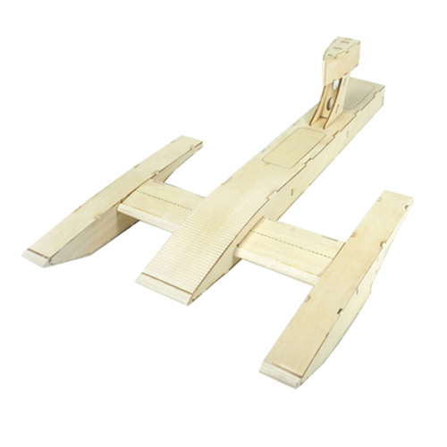 Bateau électrique télécommandé en bois, kit de construction à monter soi-même, modèle unique 1