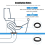 Kit di guarnizioni per WC RV compatibile - 34120 Waste Ball elegante ed efficiente per WC 7