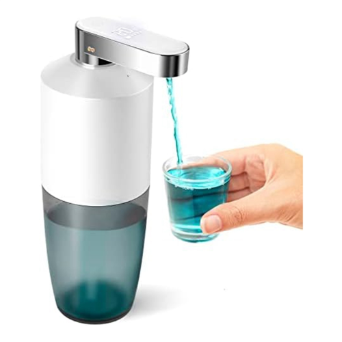 Dispenser automatico di collutorio, contenitore per pompa per collutorio portatile ricaricabile, flacone da 280 ml/9,47 oz 2
