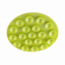 Baby Kids Magic Suction Mat Double sided Suckers Anti slip Plate Bowl Cutlery Placemat(Green)