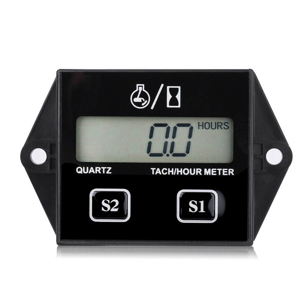 Lcd Digital Tachometer Tach/Hour Meter Gauge Rpm Tester For 2/4 Stroke Gas Engine Motorcycle 4931324356039