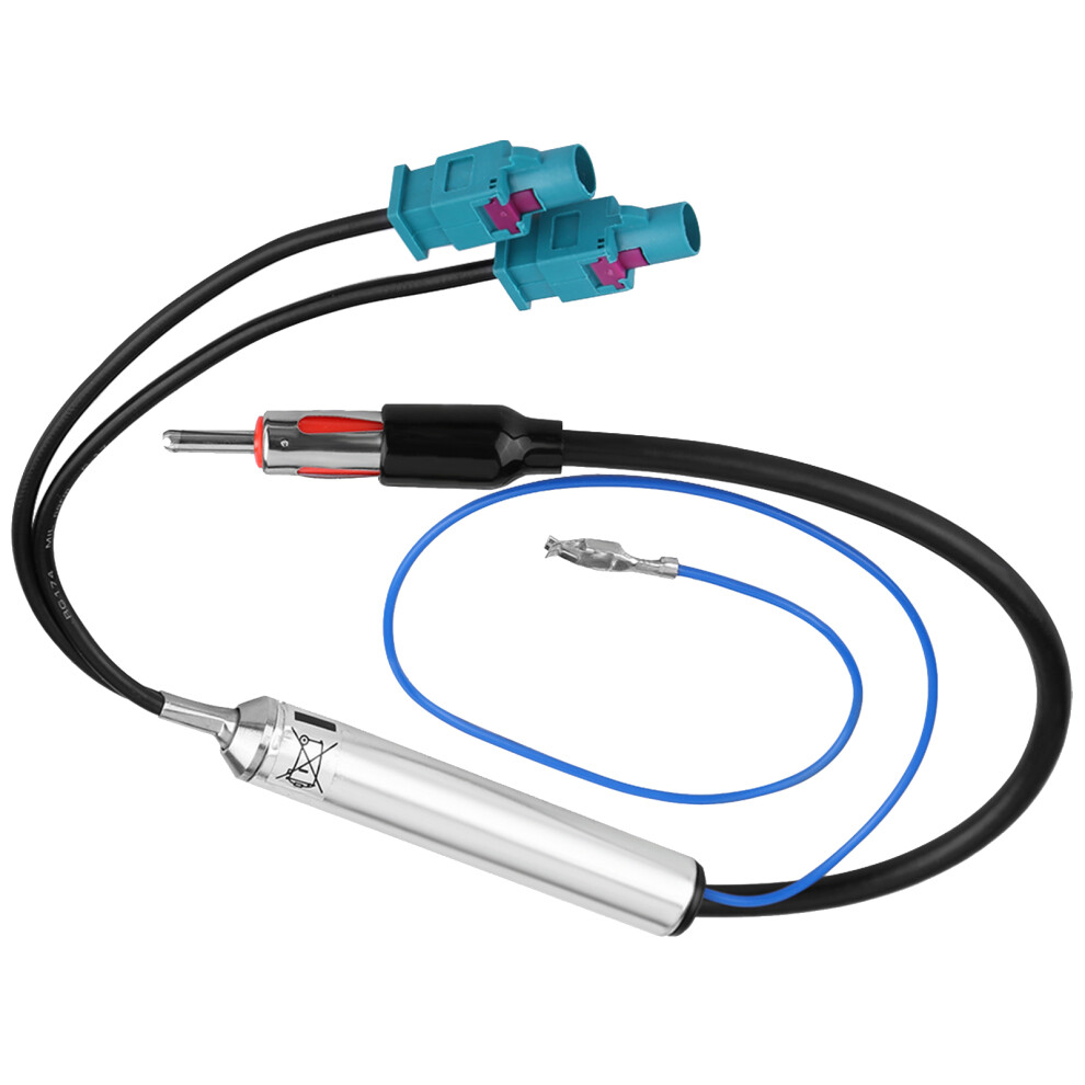 Car Radio Stereo Aerial Antenna Adapter Dual Fakra To Male Din Cable For Audi Skoda 6931324355955