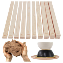 Set di mattarelli per ceramica, per argilla polimerica e ceramica, strumenti didattici per ceramica con misurazione dello spessore, 12 pezzi